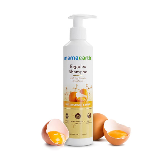 Mamaearth Eggplex Shampoo For strong hair with Egg Protein & Collagen,Strength and Shine 250ml