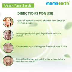 Mamaearth Ubtan Face Scrub with Turmeric and Walnut for Tan Removal 100g