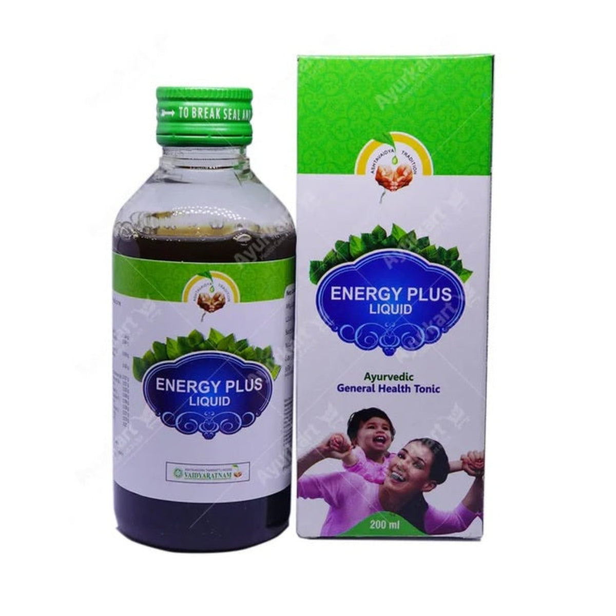 Vaidyaratnam Ayurvedic Energy Plus Liquid Syrup 200 Ml