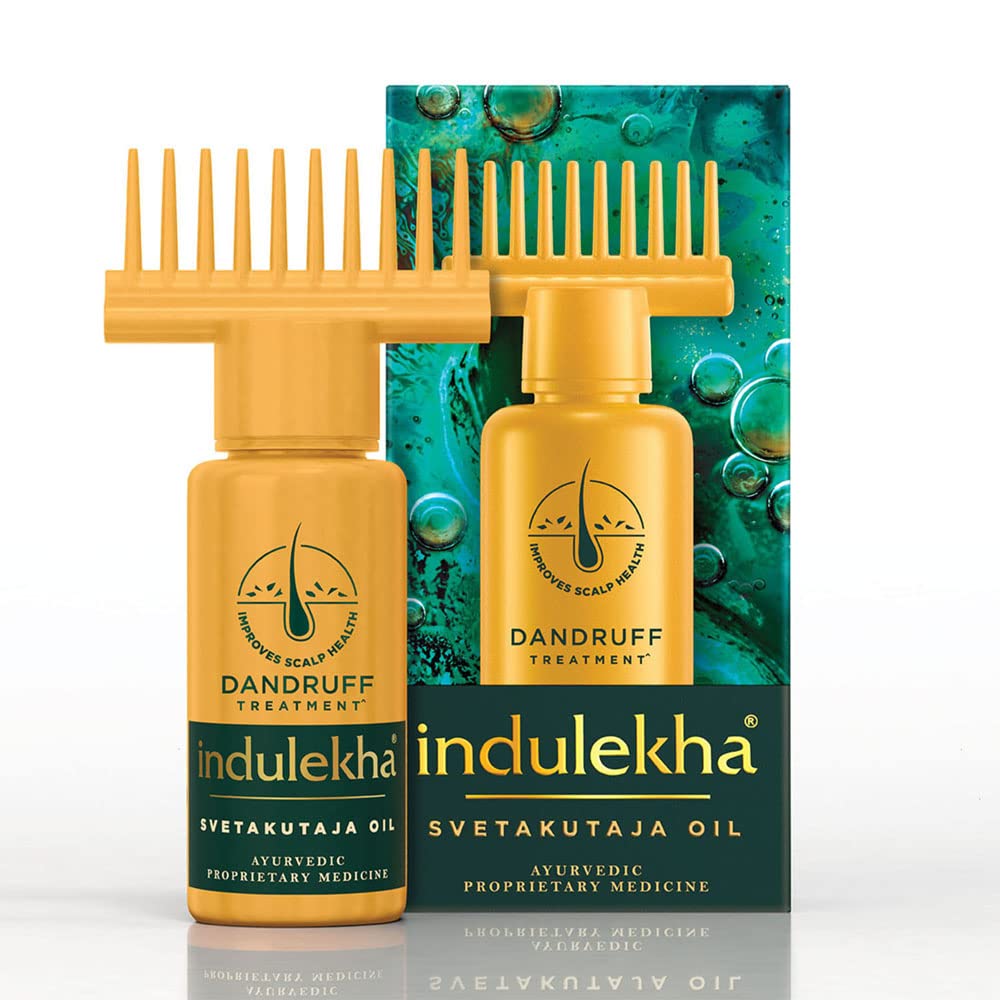 Indulekha Svetakutaja 100 % ayurvedisches medizinisches Haaröl zur Behandlung von Schuppen