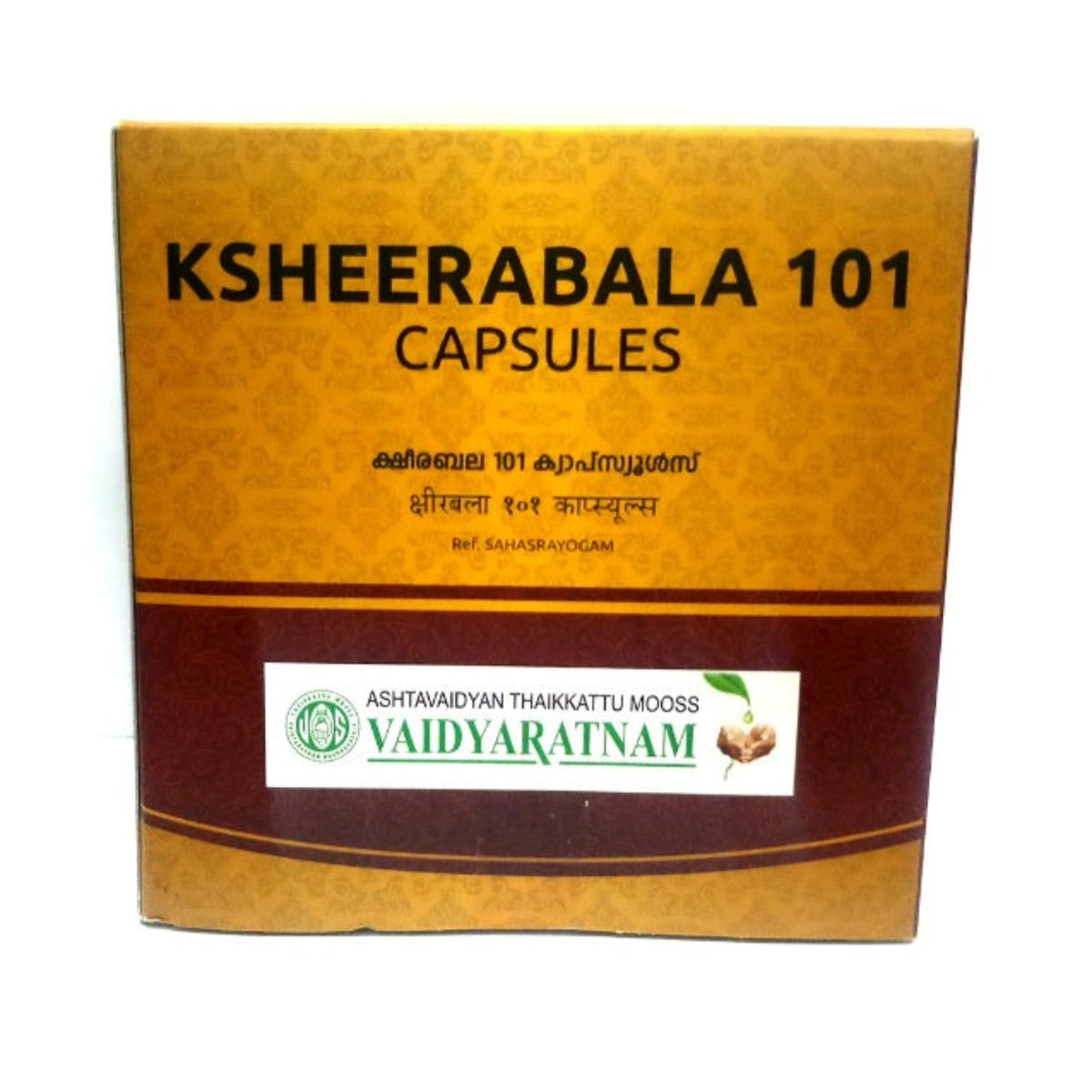 Vaidyaratnam Ayurvedic 101 Ksheerabala Soft Gel 100 Capsule