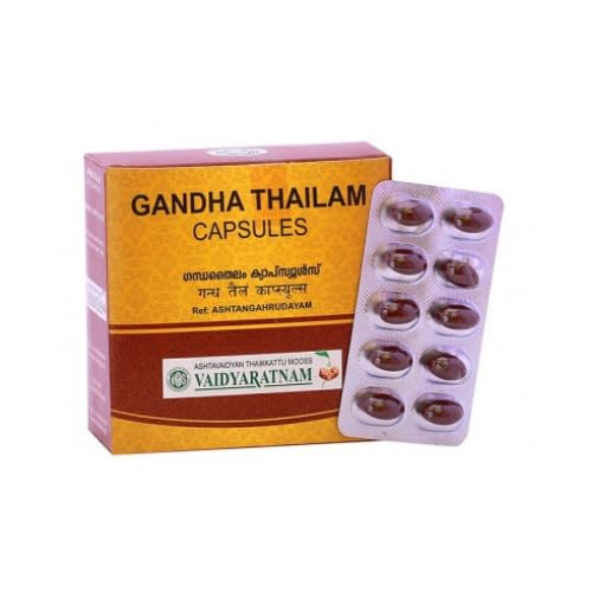 Vaidyaratnam Ayurvedic Gandha Thailam Soft Gel 100 Capsule
