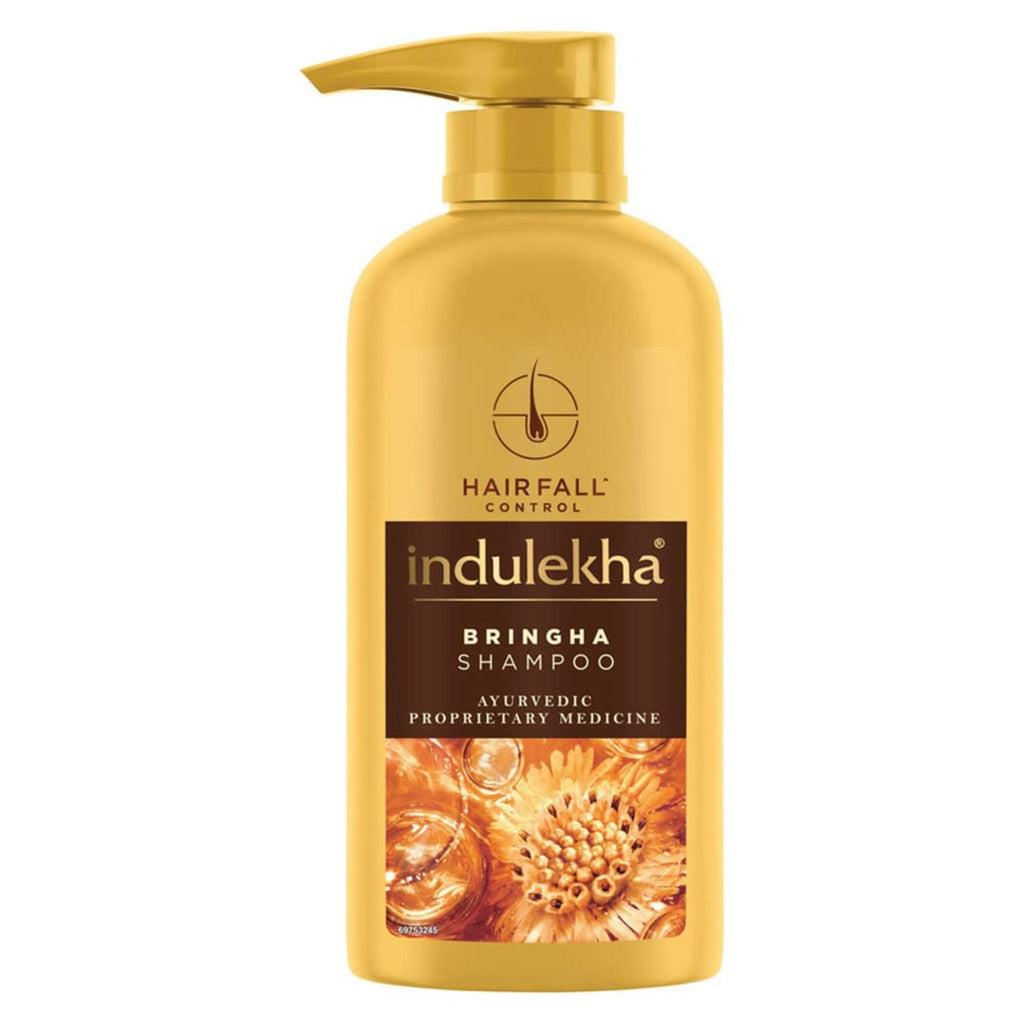 Indulekha Bringha Shampoo – Ayurvedic Hair Fall Control | 100ml, 200ml, 340ml, 580ml & 1000ml