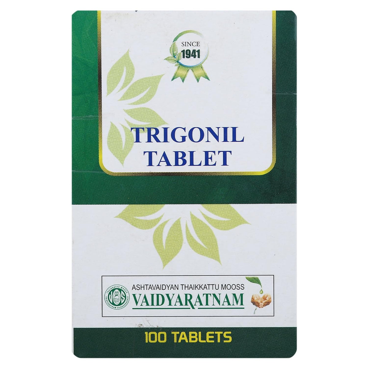 Vaidyaratnam Ayurvedic Trigonil 100 Tablets