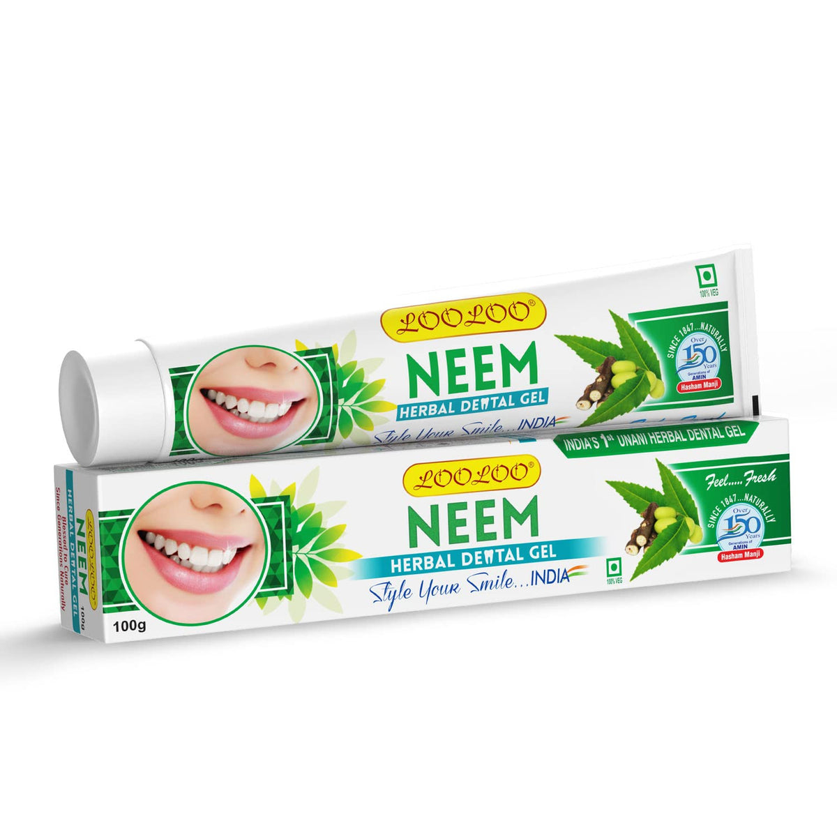 Looloo Ayurvedic Neem & Laung Herbal Dental Toothpaste Gel