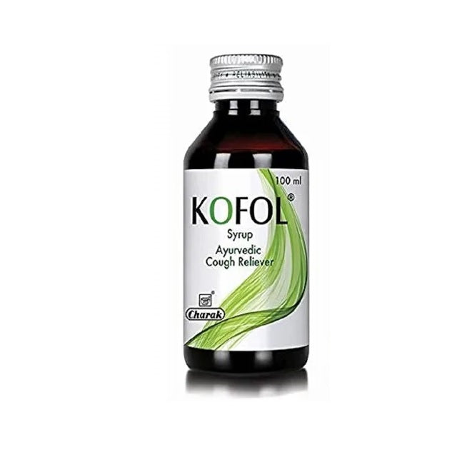 Charak Ayurvedischer Kofol-Sirup &amp; Kofol Sf Hustenstiller, zuckerfreier Sirup, 100 ml