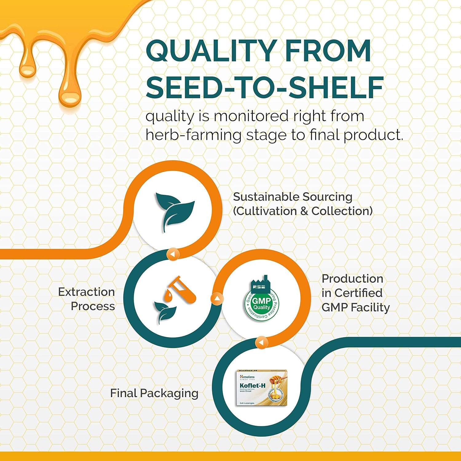 Himalaya Herbal Koflet H Lutschtabletten Geschmack Orange &amp; Ingwer 10 x 6 Stück