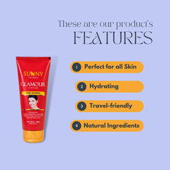 Bakson's Sunny Herbals Glamour For Smooth & Supple Skin For Women Keeps You Glowing Skin Care Cream 100gm