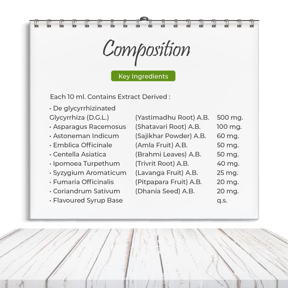 Vital Care Ayurvedischer Pepgard-Sirup, zuckerfreier Sirup und Tabletten