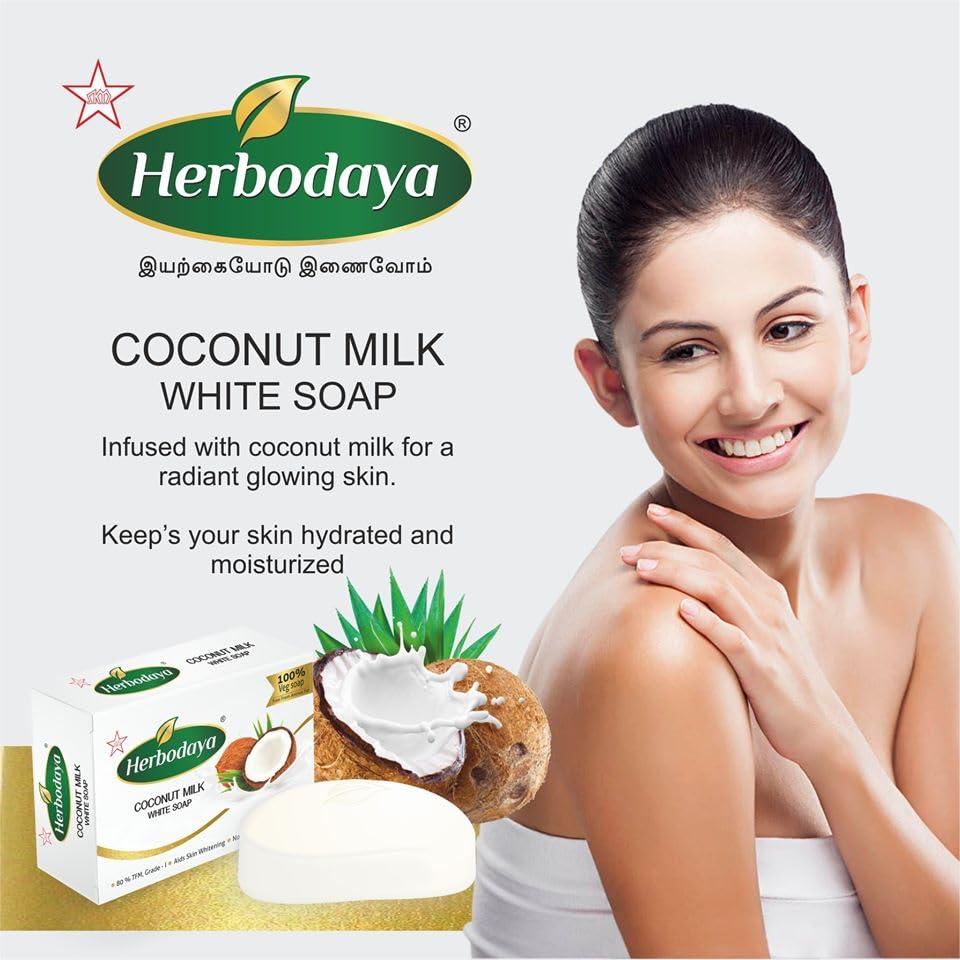 Skm Ayurveda Herbodaya Skin Care Coconut Milk White Soap