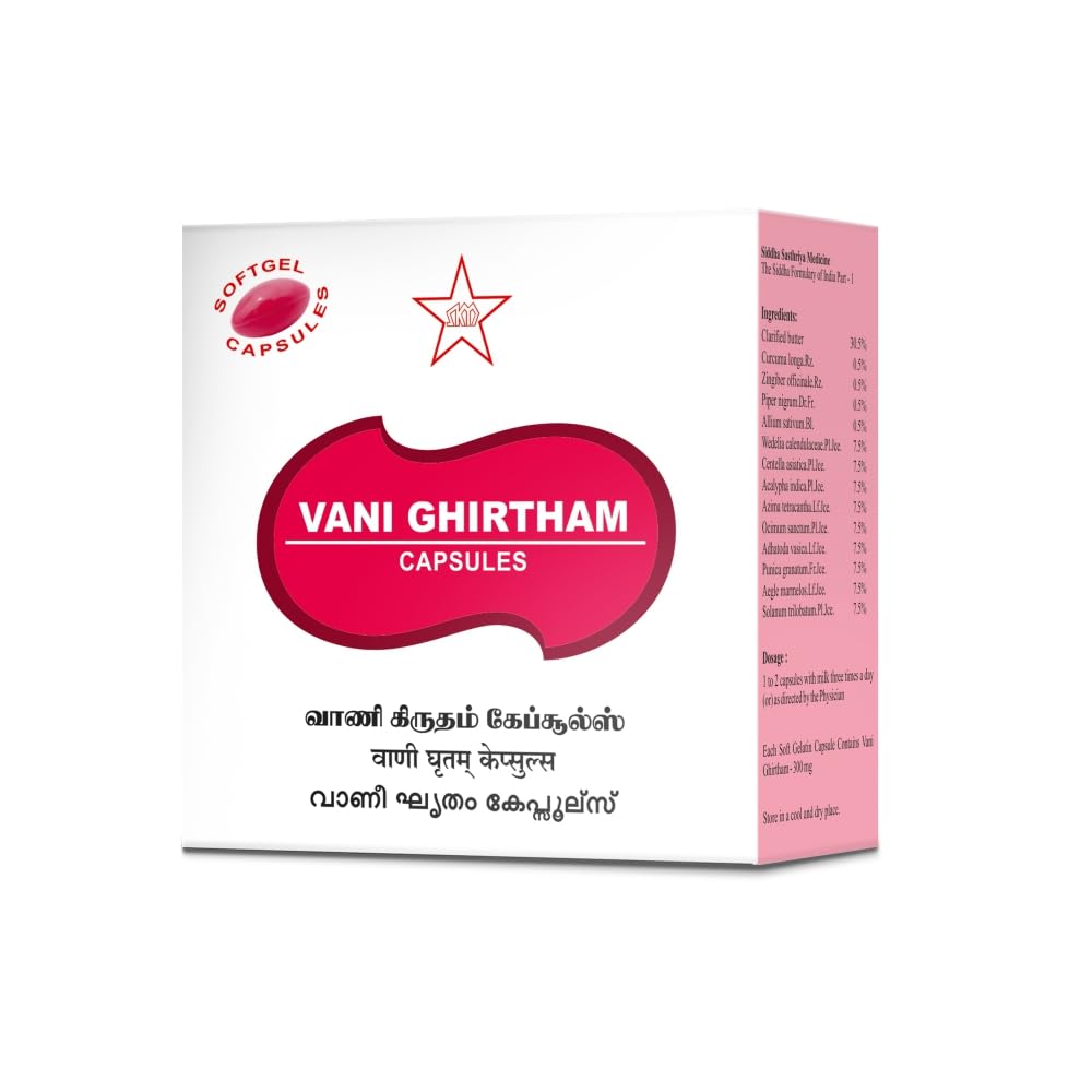 Skm Ayurveda Vani Ghritham Softgel 100 Capsule