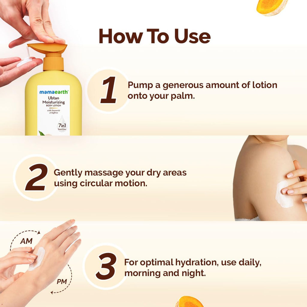 Mamaearth Mamaearth Ubtan Moisturizing Body Lotion with Turmeric & Saffron