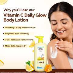 Mamaearth Vitamin C Daily Glow Body Lotion For Skin Brightening 200ml & 400ml