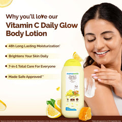 Mamaearth Vitamin C Daily Glow Body Lotion For Skin Brightening 200ml & 400ml