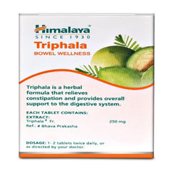 Himalaya Pure Herbs Bowel Wellness Herbal Ayurvedic Triphala Relieves Constipation Tablets