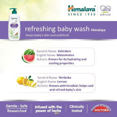 Himalaya Herbal Ayurvedic refreshing baby Care wash Keeps baby's skin cool and fresh Liquid