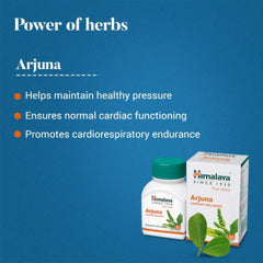 Himalaya Pure Herbs Cardiac Wellness Herbal Ayurvedic Arjuna Versatile cardioprotective 60 Tablets