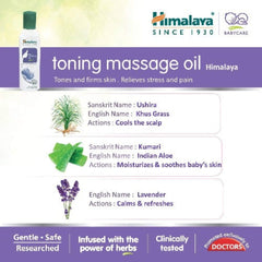 Himalaya Herbal Ayurvedisches Toning-Massageöl, strafft und festigt die Haut, lindert Stress und Schmerzen, 200 ml