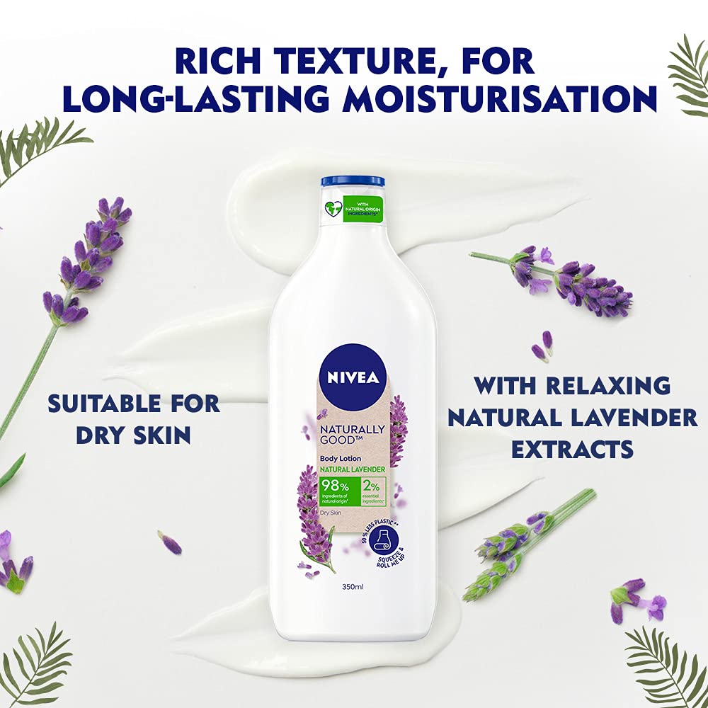 Nivea Naturally Good Körperlotion Natürlicher Lavendel