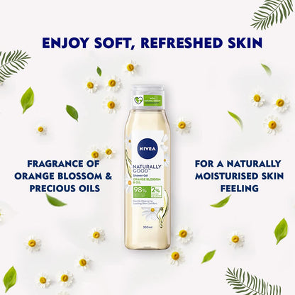 Nivea Naturally Good Plum Blossom Oil Body Shower Gel 300 ml