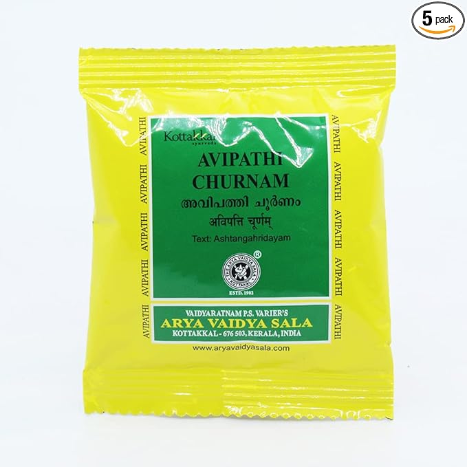 5 X Kottakkal Ayurvedic Avipathi Churnam Powder 10g