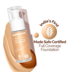 Mamaearth Hydra Glow Full Coverage Foundation With Vitamin C & Turmeric 30ml