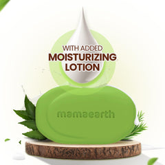 Mamaearth Neem Moisturizing Lotion Soap with Neem & Tea Tree for Skin Purification 125g Pack Of 4