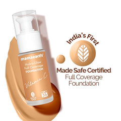 Mamaearth Hydra Glow Full Coverage Foundation With Vitamin C & Turmeric 30ml