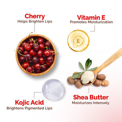 Mamaearth Cherry Moisture Therapy Lip Balm with Cherry & Vitamin E for Dry & Chapped Lips 15g