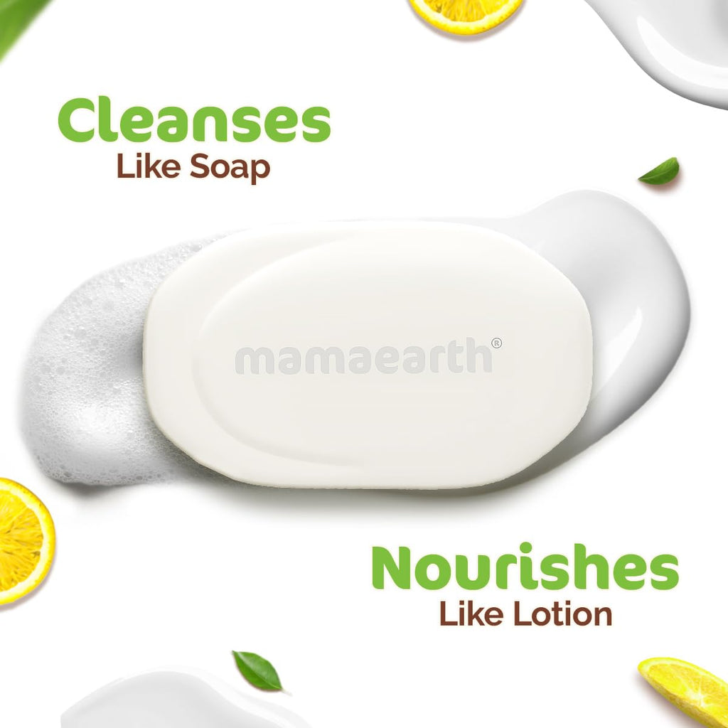 Mamaearth Vitamin C Moisturizing Lotion Soap with Vitamin C & Honey 125g Pack Of 4