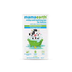 Mamaearth Milky Soft Bathing Bar for Babies with Oats, Milk and Calendula 75g x 2