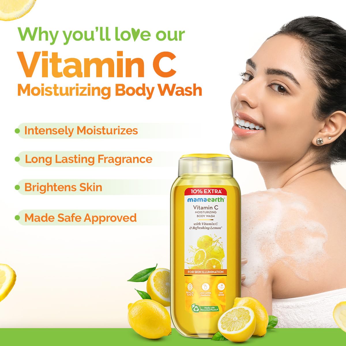 Mamaearth Vitamin C Moisturizing Body Wash with Vitamin C & Refreshing Lemon 250ml