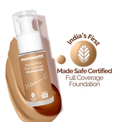 Mamaearth Hydra Glow Full Coverage Foundation With Vitamin C & Turmeric 30ml