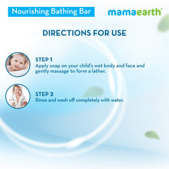 Mamaearth Nourishing Bathing Bar Soap For Kids Pack of 5 X 75g