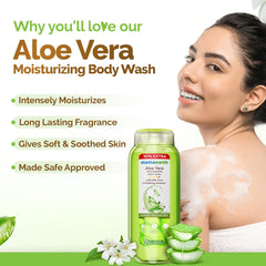 Mamaearth Aloe Vera Moisturizing Body Wash with Aloe Vera & Calming Jasmine For Soft & Soothed Skin 250ml