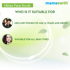 Mamaearth Ubtan Face Scrub with Turmeric and Walnut for Tan Removal 100g