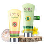 Lotus Organics+ Cosmetics Sheer Brightening Mineral Sunscreen SPF 50 and free Facewash