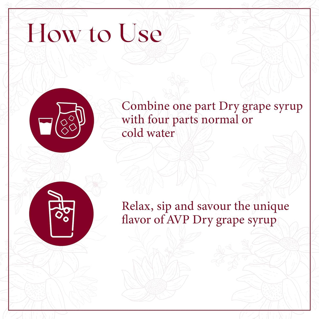 AVP Ayurvedic Grape Syrup 750ml