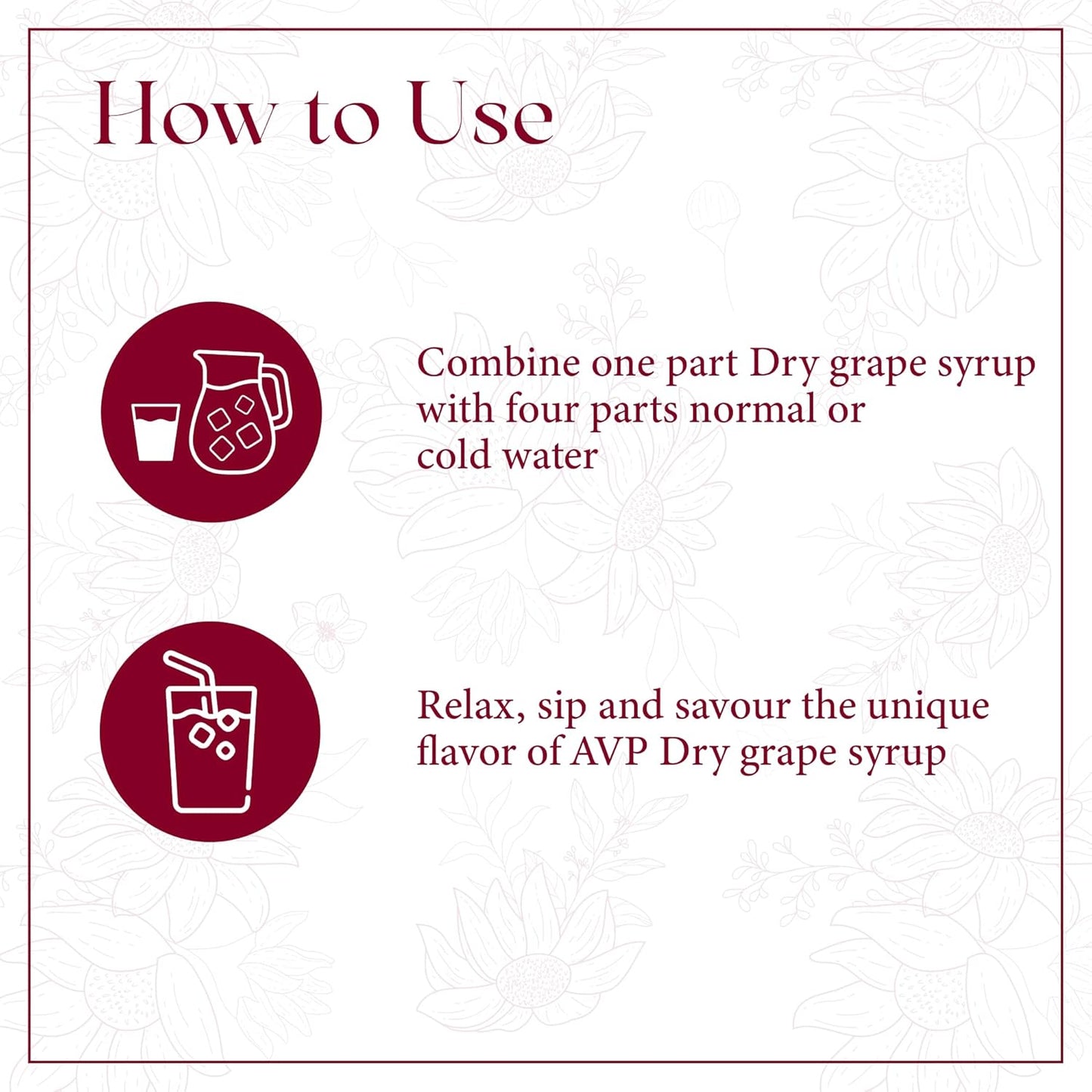 AVP Ayurvedic Grape Syrup 750ml