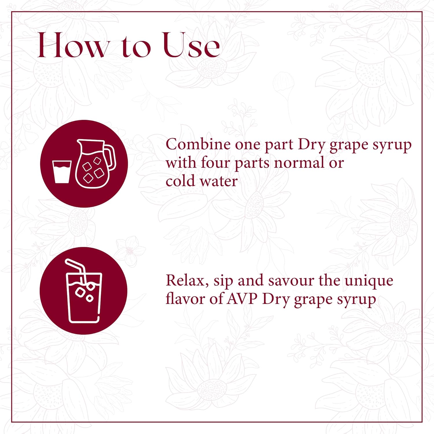 AVP Ayurvedic Grape Syrup 750ml