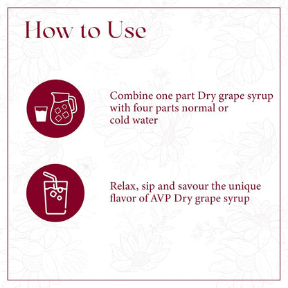 AVP Ayurvedic Grape Syrup 750ml