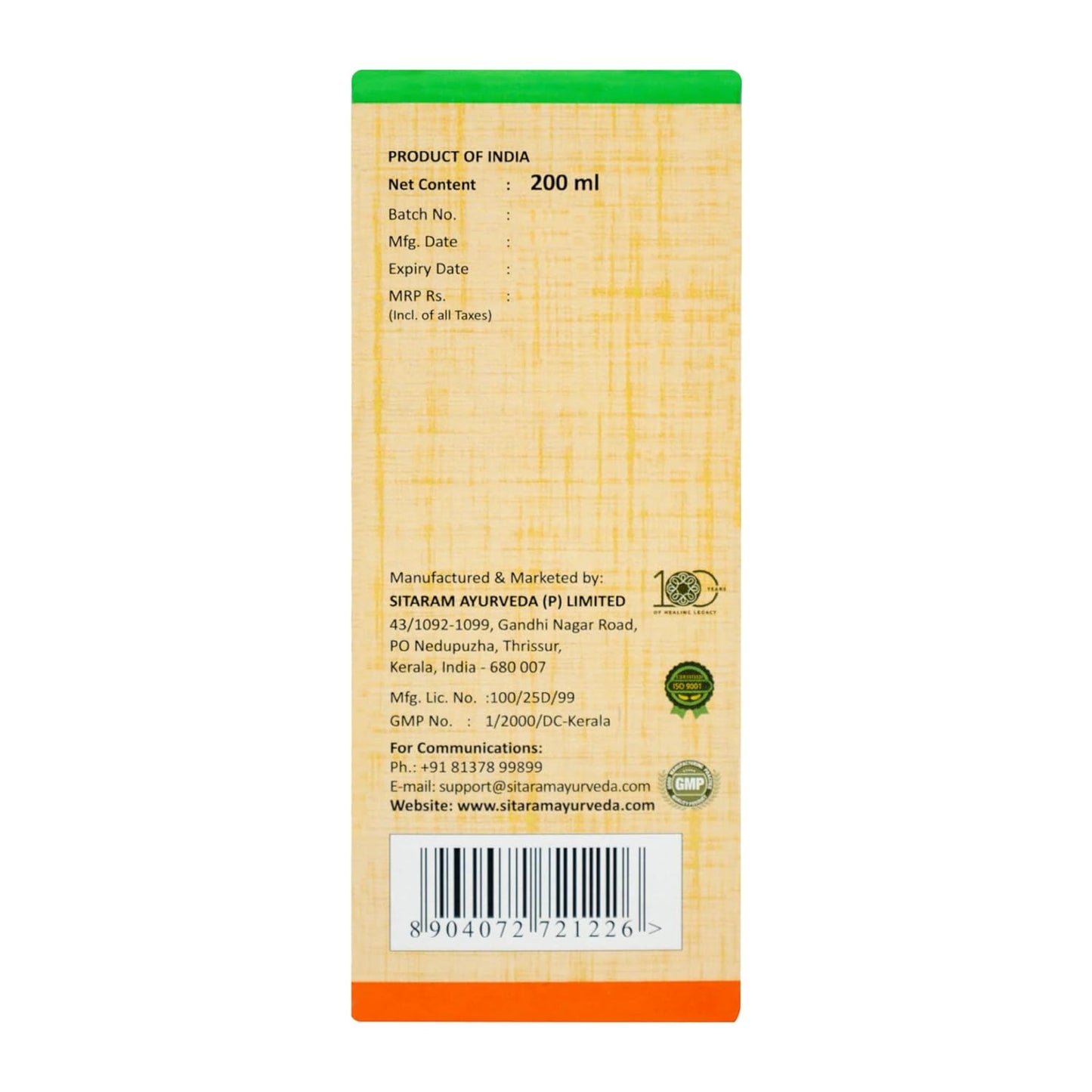 Sitaram Ayurveda Rakthamruth Liquid 200ml