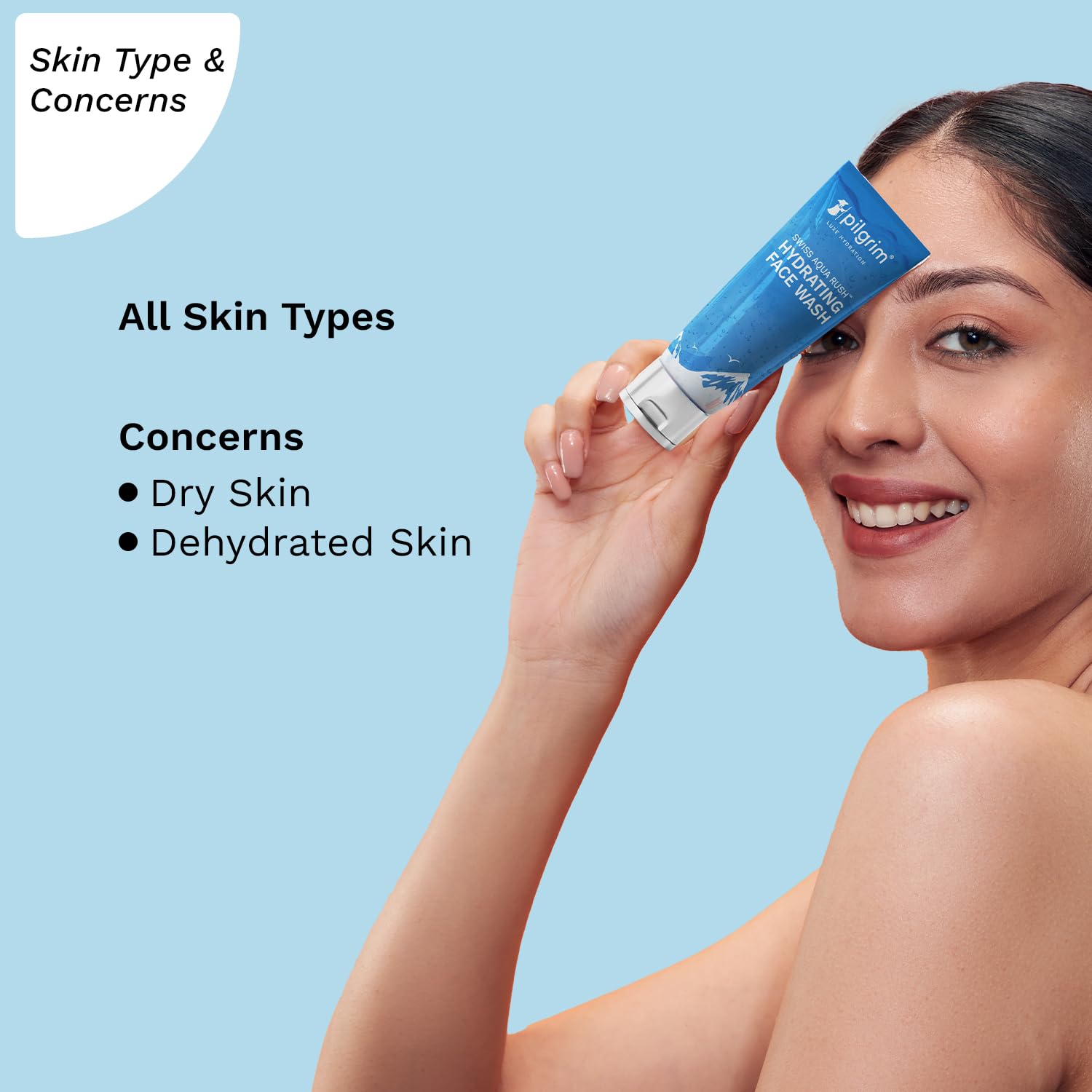 Pilgrim Cosmetics Swiss Aqua Rush™ Hydrating Facewash 100ml