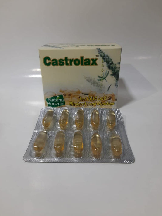 Asoj Soft Ayurvedic Castrolax Castor Oil Soft-Gel 60 Capsules