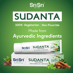 Sri Sri Tattva Sudanta Herbal Toothpaste With Smile Toothbrush Free Inside