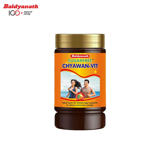 Baidyanath Ayurvedisches Chyawan Vit. Chyawanprash ohne Zucker stärkt das Immunsystem, verbessert Kraft und Ausdauer bei Erwachsenen und ist für Diabetiker geeignet.