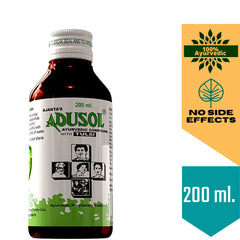 Ajanta's Adusol Ayurvedic Adusol Cough Prevent Cold Wet Dry Cough Good For Kids & Adults Syrup