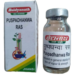 Baidyanath Ayurvedische Pushpadhanwa Ras Tablette 5g