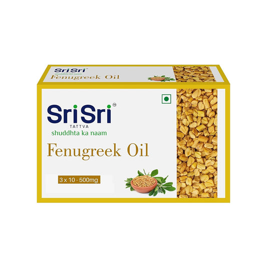 Sri Sri Tattva Ayurvedic Fenugreek Oil Veg 500mg 6 X 10 Capsule