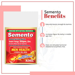 Aimil Ayurvedic Semento For Vigour And Health Men Granules Powder & Forte Capsules